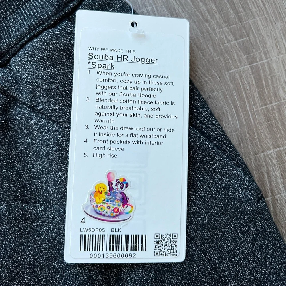 SOLD Lululemon Scuba High-Rise Jogger *Sparkle in Black Size 4 - Picture 5 of 6